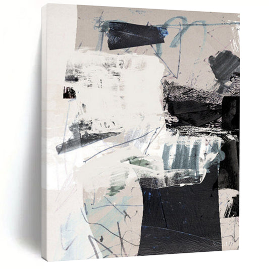 Big-Scale Hand-Painted Abstract Art: Custom, Textured, and Exclusive DTP194