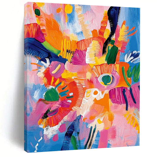 Custom Hand-Painted Abstract Art: Textured Styles for Bar & Hotel DTP287
