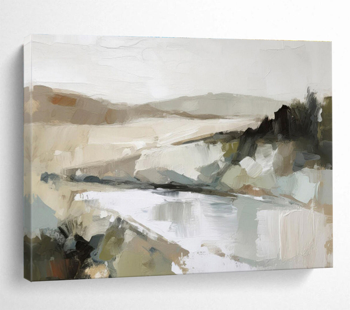 “Mystic Reflections” Immense Abstract Wall Decor for Entryway & Bedroom DKH238