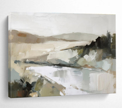 “Mystic Reflections” Immense Abstract Wall Decor for Entryway & Bedroom DKH238