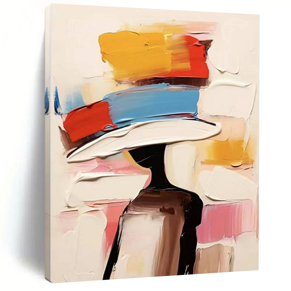 Custom Abstract Art: Large Dimensions, Textured Excellence for Bedroom & Hallway DTP324