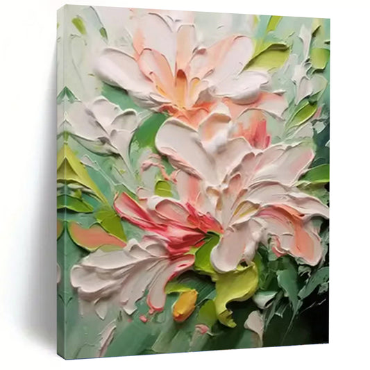 Cheerful Hand - Painted Textured Abstract on Canvas for Bedroom & Bar DKH1396