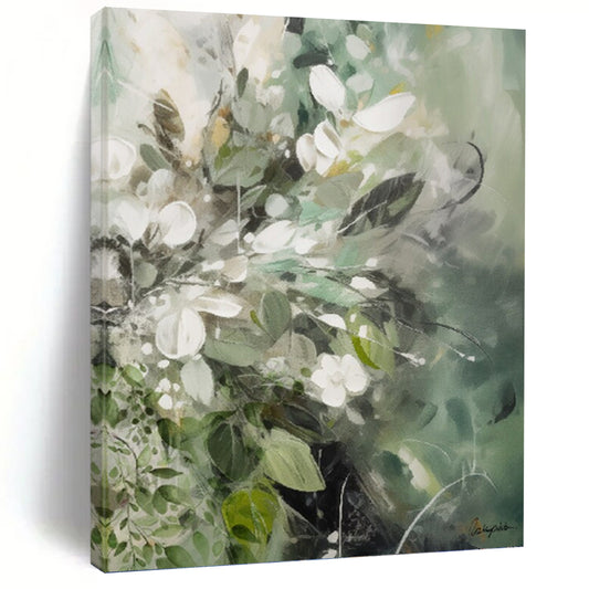 Elegant Custom - Crafted Textured Canvas Abstract for Bedroom & Hotel Suite DKH1086