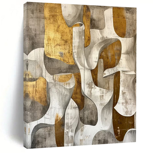 Large - Format Hand - Painted Custom Abstract Gemstone for Dining Room and Office DTP011