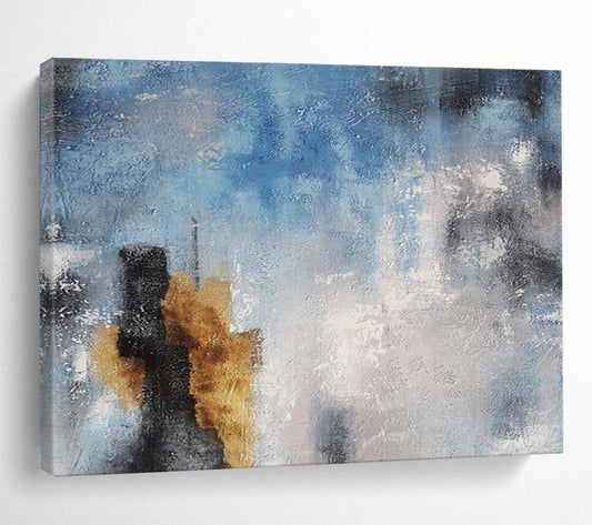 Hand - Painted Textured Large Abstract Canvas for Any Space DKH653