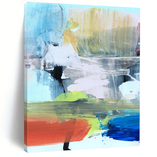 Large Custom Abstract Paintings: Handmade Textures for Bedroom & Office DTP245