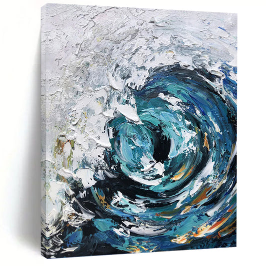 Evocative Hand - Painted Textured Abstract Art for Office & Hallway DKH1295