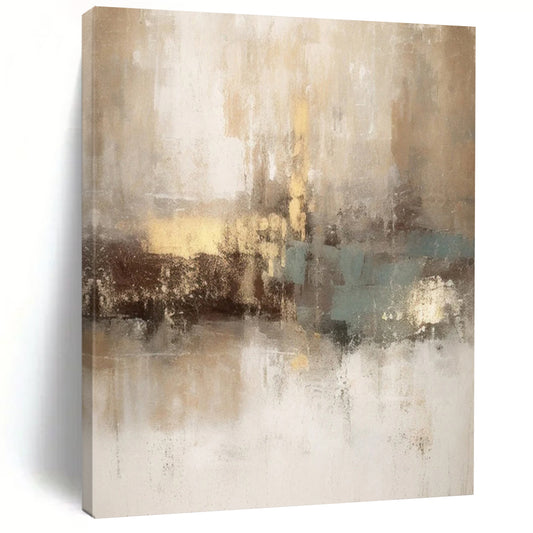 Monumental - Sized Hand - Painted Custom Abstract Work for Hallway and Dining Room DTP068