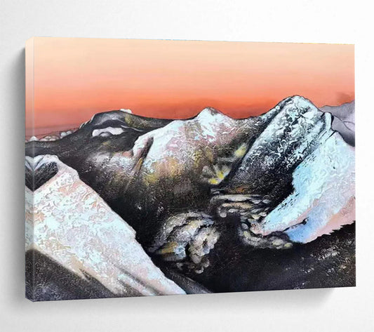 Exquisite & Enigmatic Hand - Painted Textured Abstract Wall Art for Hallway & Living Room DKH651