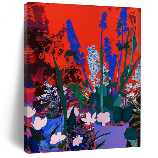 Solar Flare: Super - Sized Hand - Painted Custom Abstract Canvas for Living Room and Office DTP100