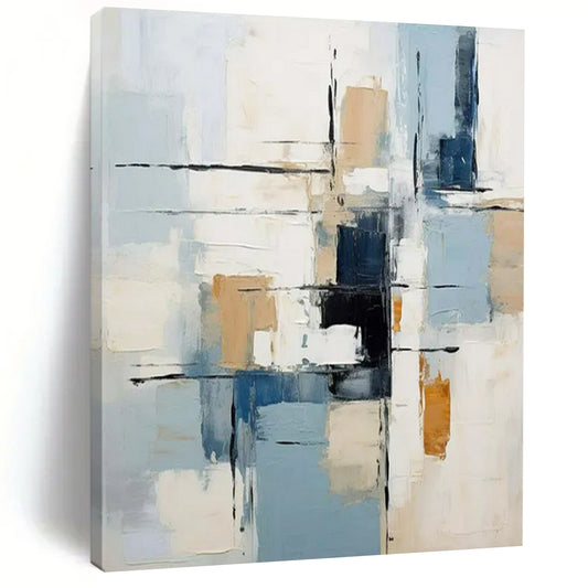 Monumental-Sized Hand-Painted Abstract Wall Art for Office & Living Room LargeART2342