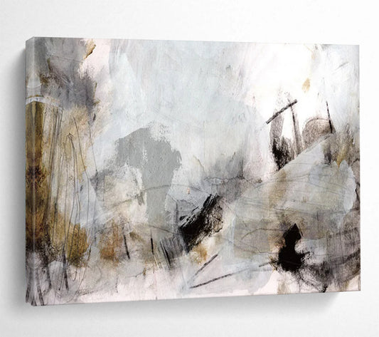 Subtle Gray Collage - Large Serene Office Art DLZ135