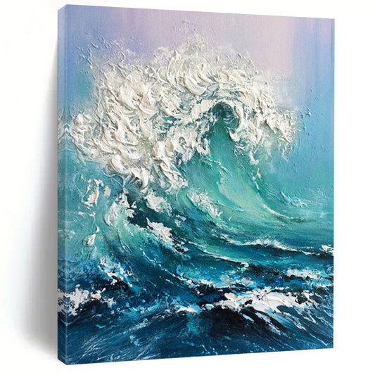 Large - Sized Hand - Painted Custom Abstract Painting (with Three - Dimensional Textures), Revitalizing Entryway and Living Room DKH1448