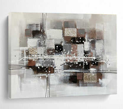 “Dynamic Reverberations” Giant Abstract Artwork for Living Room & Dining Room DKH354