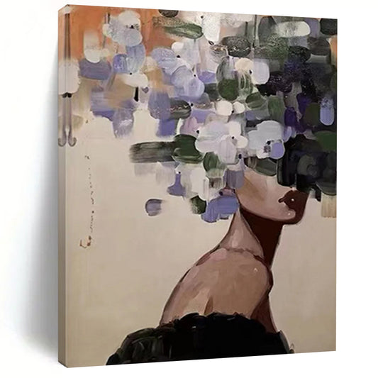 Custom Hand-Painted Abstract Masterpieces for Bedroom & Living Room DTP309