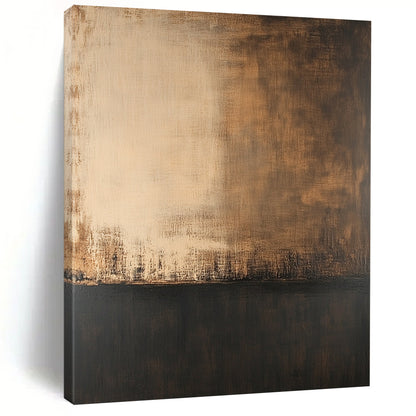 Large contemporary hand-painted abstract artwork featuring soft edges dark tones and a solid color base with a delicate transparent texture. DLZ0368