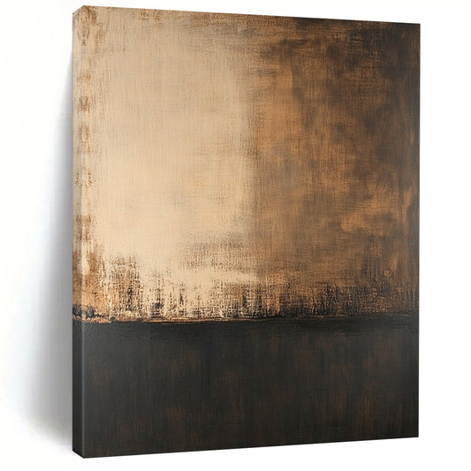 Large contemporary hand-painted abstract artwork featuring soft edges dark tones and a solid color base with a delicate transparent texture. DLZ0368