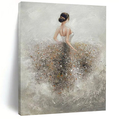 Colossal Hand-Painted Abstract Canvases for Dining Room & Office LargeART2208