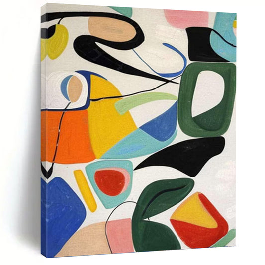 Oversized Hand - Painted Textured Abstract Canvas for Hotel Lobby & Entryway DKH1186