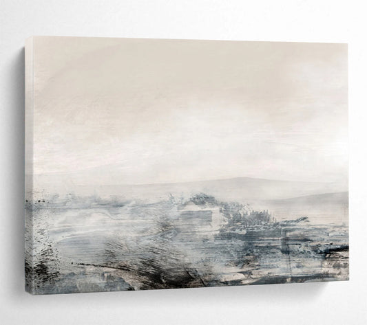 Misty Landscape Abstraction - Oversized Dreamy Living Room Decor DLZ136