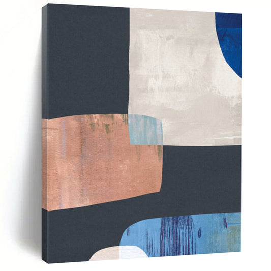 Large-Scale Custom Abstract Paintings: Hand-Painted, Textured Elegance DTP200