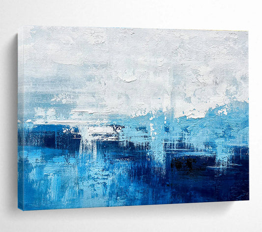 “Inspiring Reflections” Immense Abstract Artwork for Entryway & Office DKH275