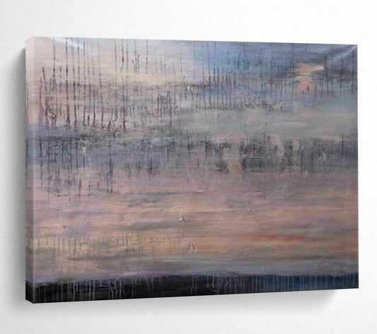 Grey - Purple Gradient Abstract: Interpreting the Artistic Depth of the Space DLZ150
