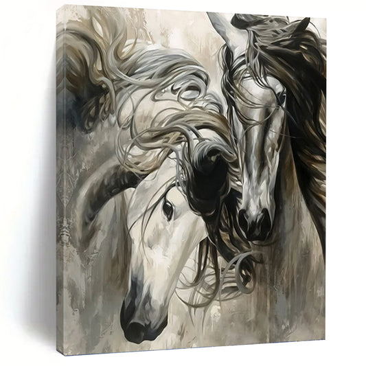 Vertical Hand - Painted Textured Custom Abstract Creation for Bedroom and Office DKH1644