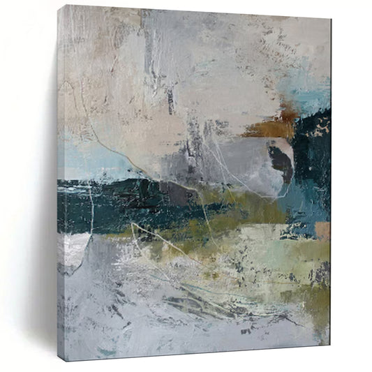 Custom Hand-Painted Abstract Painting for Office & Dining Room LargeART1922