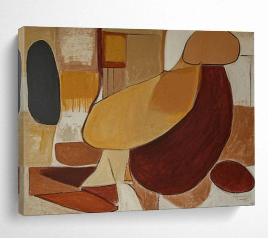 Hand - Painted Large - Scale Abstract Art for Bedroom & Living Room DKH088