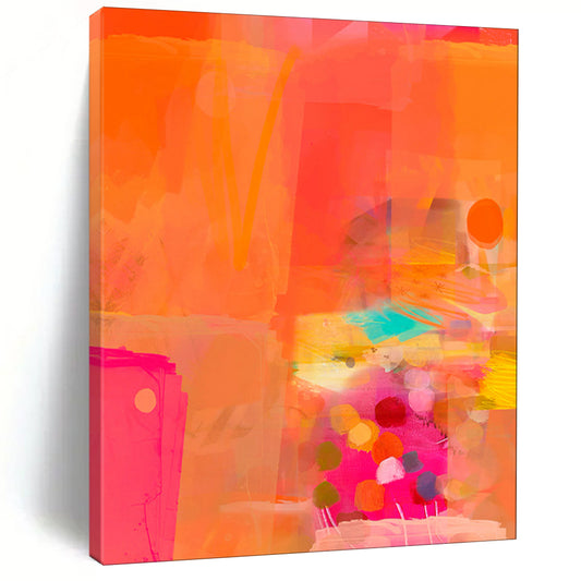Elegant & Refined Hand-Painted Custom Abstract Painting for Bedroom & Hotel LargeART2002