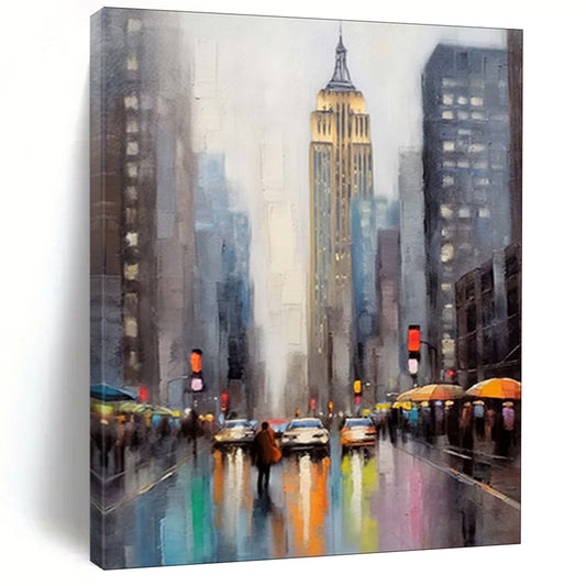 Hand-Painted Bespoke Abstract Canvas for Bedroom & Hotel LargeART1912