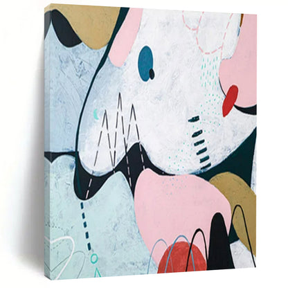 Alluring Grandiose Hand-Painted Abstract Art: Elevate Your Bedroom & Hotel Lobby LargeART2384