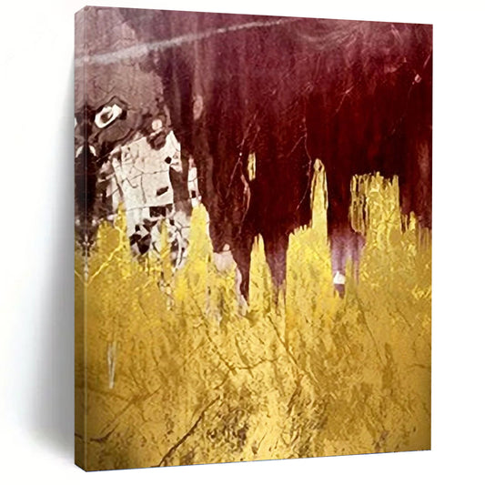 Heartfelt Hand - Painted Textured Abstract for Dining Room & Living Room DKH1336