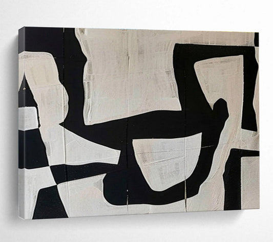Hand - Painted Textured Large Abstract Work for Charming Interiors DKH745