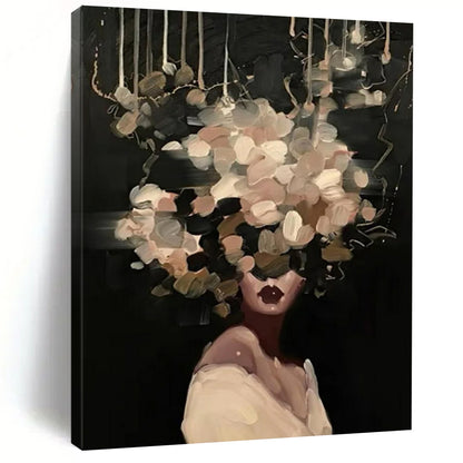 Big-Size Handmade Abstract Artworks: Textured Wonders for Living Room & Office DTP326