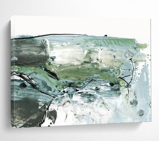 Abstract Green Fusion - Large Eclectic Office Accent DLZ139