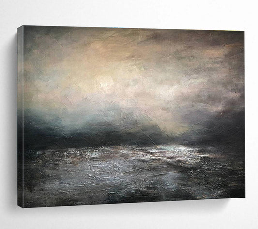 Hand - Crafted Large Textured Abstract Wall Mural for Elegant Touches DKH781