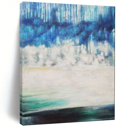 Dramatic & Bold Hand-Painted Custom Abstract Painting for Living Room & Hotel LargeART1974