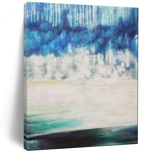 Dramatic & Bold Hand-Painted Custom Abstract Painting for Living Room & Hotel LargeART1974