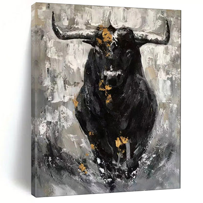Minimalist & Sleek Hand-Painted Custom Abstract Painting for Office & Dining Room LargeART1971