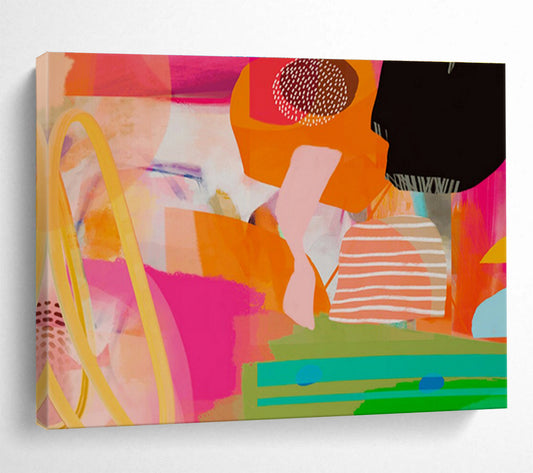 “Whispering Veils” Giant Abstract Wall Decor for Living Room & Hallway DKH205