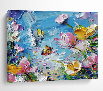 Aesthetically Pleasing Original Massive Textured Handmade Abstract Canvas for Interior Makeovers DKH834