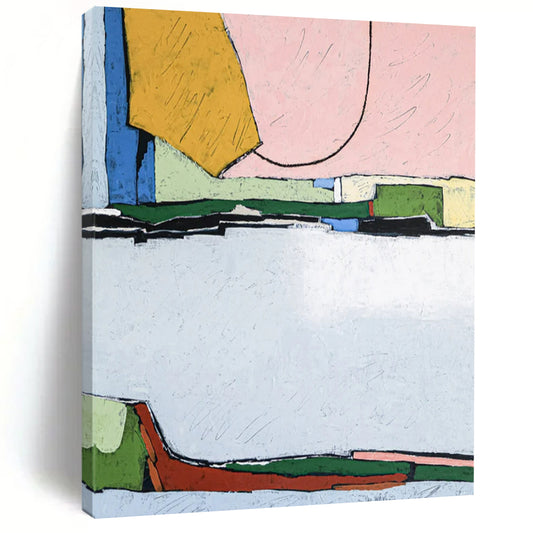 Breathtaking Large-Scale Hand-Painted Abstract Canvas: Transform Your Bedroom & Living Room LargeART2373