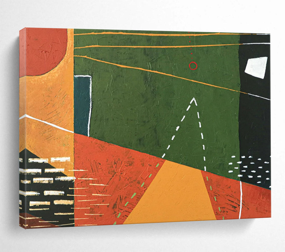 Elegant Poised Large Abstract Wall Decor for Hallway & Bar LargeART1808