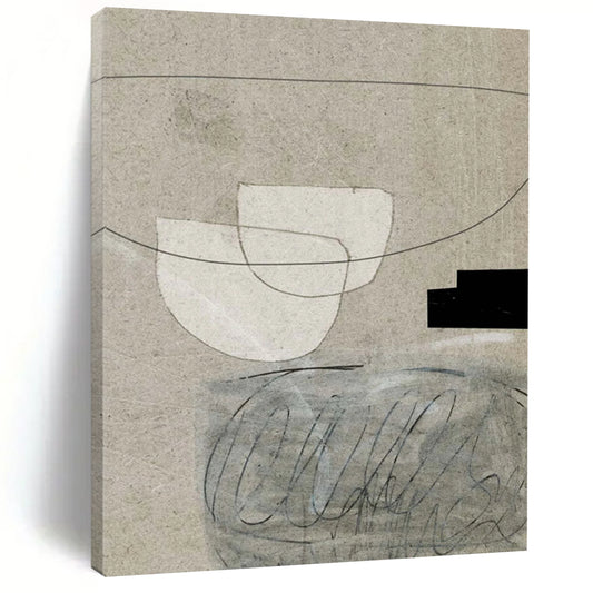 Hand-Painted Large Abstract Creations: Textured Details for Office & Hallway DTP238