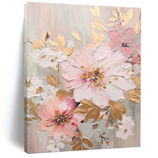 Peaceful Hand - Painted Textured Abstract on Canvas for Bedroom & Living Room DKH1390