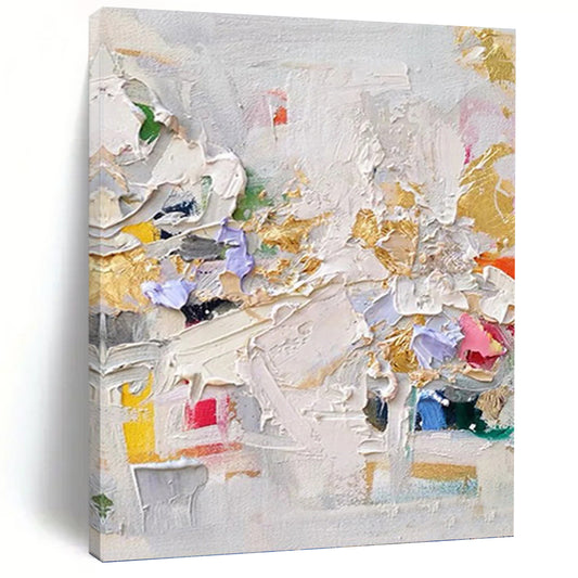 Immense Hand - Painted Custom Textured Abstract Art for Hallway & Hotel Lobby DKH1027