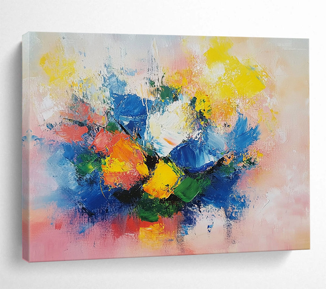 “Abstract Color Burst” - Multicolor, Abstract Color Burst, Modern Art HB1144