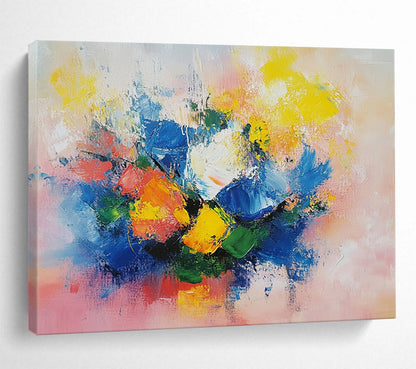 “Abstract Color Burst” - Multicolor, Abstract Color Burst, Modern Art HB1144